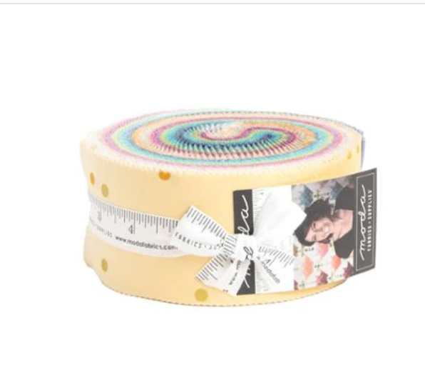 Best of Ombre Confetti Metallic Jelly Roll 10807JRMB for Moda Fabrics Best of Ombre Confetti Metallic Jelly Roll 10807JRMB for Moda Fabrics