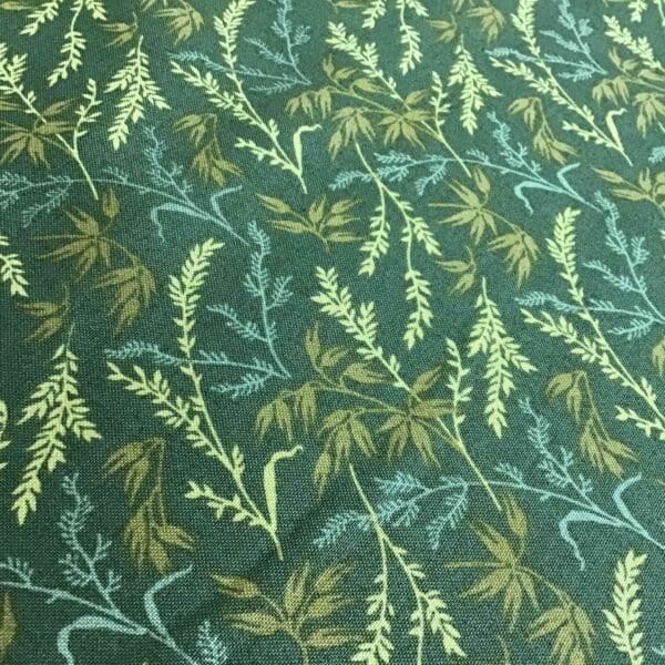 Lady Tulip 2199G Green Sprig fabric by Edyta Sitar for Laundry Basket Quilts 190R tulip rustic branch