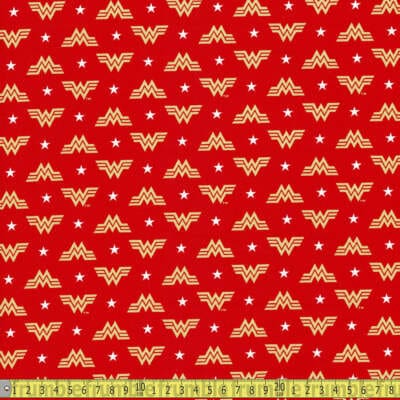 Wonder Woman Logo on Red Wonder Woman Logo on Red
