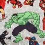 Superheroes on Grey