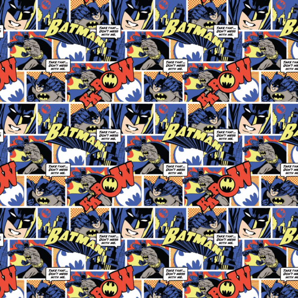 Batman Comic Thwack Fabric Batman Comic Thwack Fabric