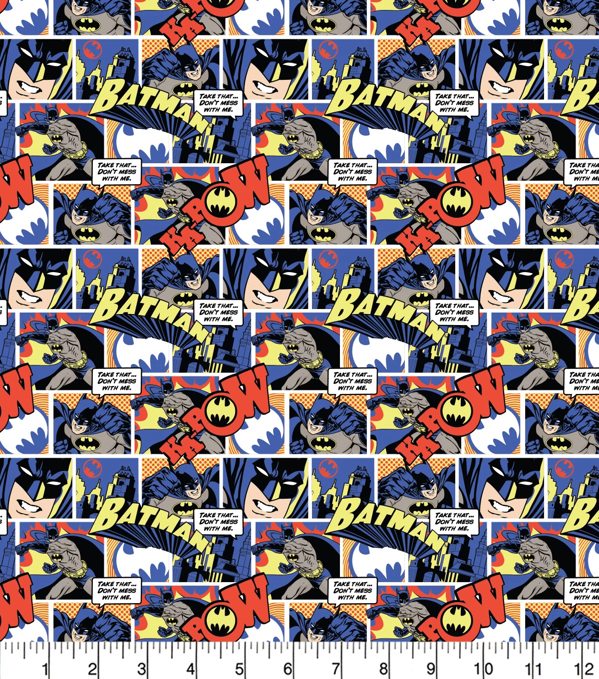 Batman Comic Thwack Fabric Batman Comic Thwack Fabric