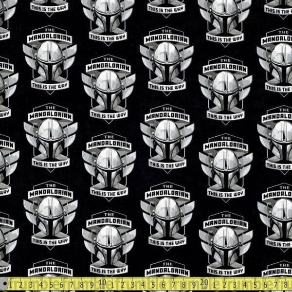 Mandolorian Helmet Fabric Mandolorian Helmet Fabric
