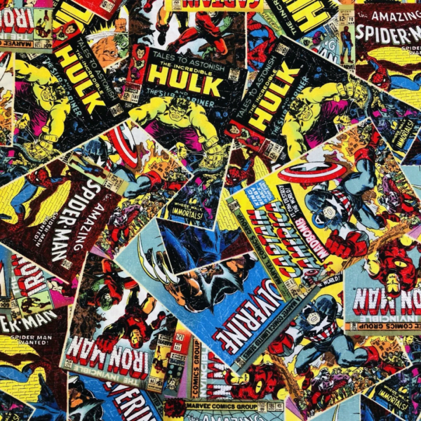 Marvel Superhero Comic Book Fabric Marvel Superhero Comic Book Fabric