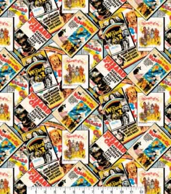 Wizard of Oz Movie Poster fabric Wizard of Oz Movie Poster fabric