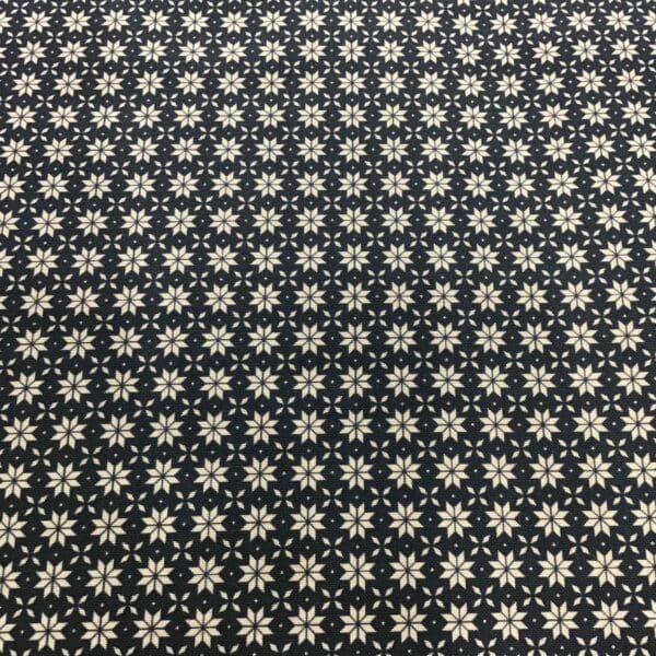 Snowflake Geo Fair Isle, Navy, 21240608, by Camelot Fabrics