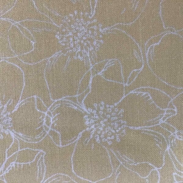 Flower Sketch Yellow, 27200503, by Camelot Fabrics Flower Sketch Yellow, 27200503, by Camelot Fabrics