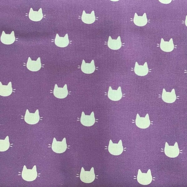 Litter Ary Cats, Kitty Dots Purple, 21170105, by Camelotfabrics Litter Ary Cats, Kitty Dots Purple, 21170105, by Camelotfabrics