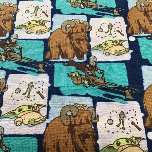 Mando Child Paint Memories-Star Wars, Navy, 7380033, by Eugene Textiles Mando Child Paint Memories-Star Wars, Navy, 7380033, by Eugene Textiles