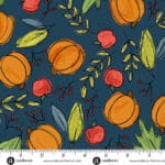 Harvest Home Bountiful Harvest 10112B Navy by Andover