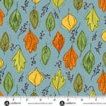Harvest Home Foliage 10113B Sky by Andover leaves
