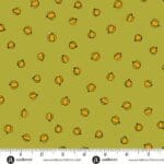 Harvest Home Petite Pumpkins 10117G Moss by Andover lime green