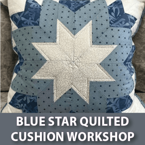 Blue Star Quilted Cushion Workshop – Saturday 10th October Blue Star Quilted Cushion Workshop - Saturday 10th October