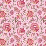 Indian Summer SH19B large floral pinks Stuart Hillard fabric by Lewis and Irene