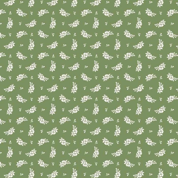 Indian Summer SH20B mini floral green Stuart Hillard fabric by Lewis and Irene Indian Summer SH20B mini floral green Stuart Hillard fabric by Lewis and Irene