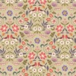 Isabella A851.2 rose and lavenders floral fabric by Lewis and Irene
