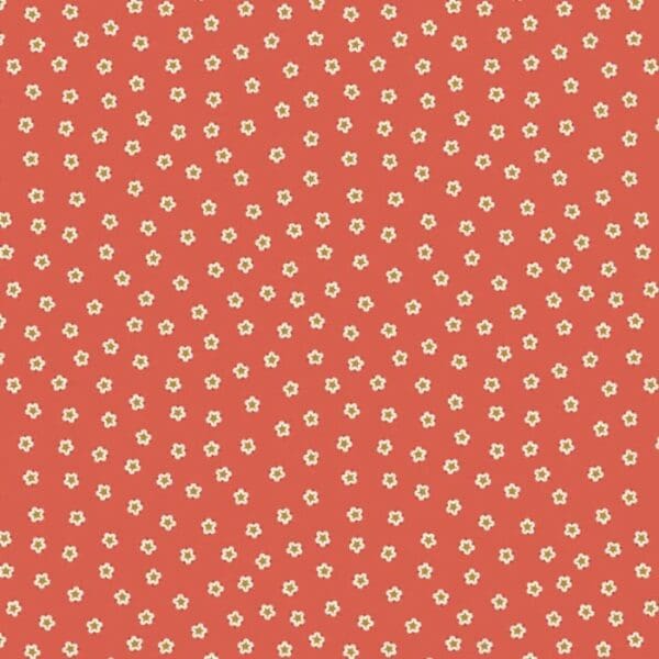 Isabella A852.2 Bramley floral on reddish fabric by Lewis and Irene Isabella A852.2 Bramley floral on reddish fabric by Lewis and Irene