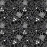Witchy Woods A884B floral cobwebs on grey by Lewis and Irene