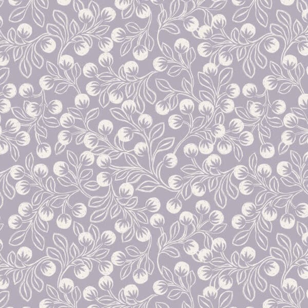 Secret Winter Garden Flannel A658.3 Snowberries iced lavender by Lewis & Irene fabrics Secret Winter Garden Flannel A658.3 Snowberries iced lavender by Lewis & Irene fabrics